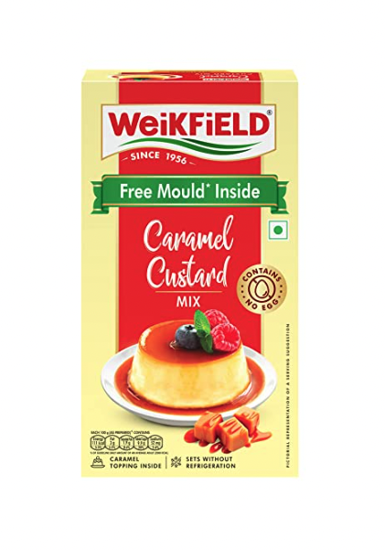 Picture of Weikfield caramel custard powder mix 70 gm