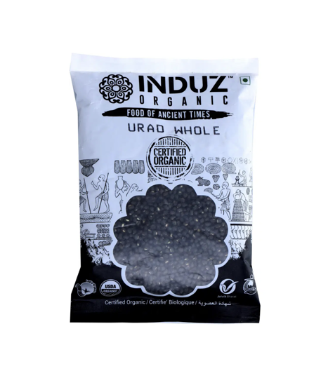 Picture of Urad Dal/Daal  BLACK Whole (INDUZ Organic) 1 Kg
