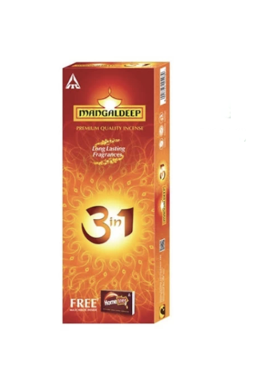 Picture of Mangaldeep 3 in 1 Agarbatti/ Incense Sticks 223 gm