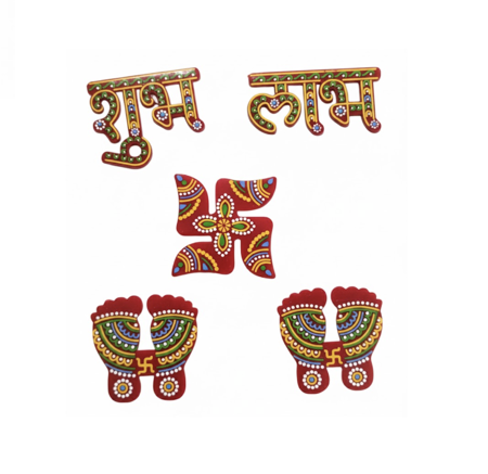 Picture of DW10_Shubh Laabh and Ma Laxmi feet sticker